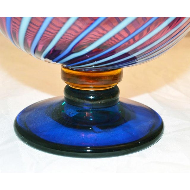 Purple Hen Sculpture by Luciano Gaspari for Salviati, 1970s For Sale - Image 8 of 14