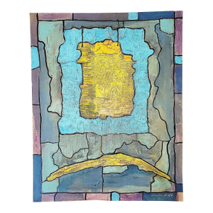 Abstract Texured Painting on Board, Dan Bennett