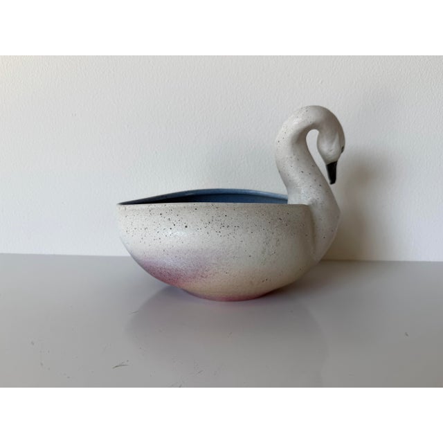 Ceramic 1980’s Vintage Handmade Ceramic Swan Bowl or Planter, Signed For Sale - Image 7 of 12