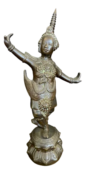 Bronze Statue of an Apsara Dancer, Cambodia, 1890-1910