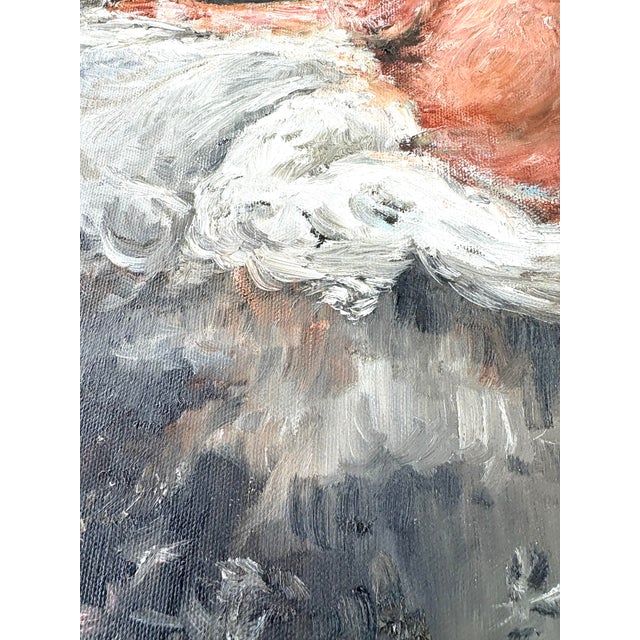 1970s Mid 20th Century Female Nude Oil on Canvas Painting For Sale - Image 5 of 11