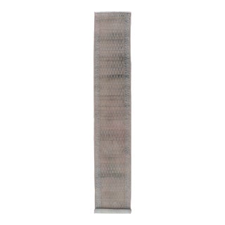Seraband Runner With Intricate Pattern in Light Blue Field For Sale