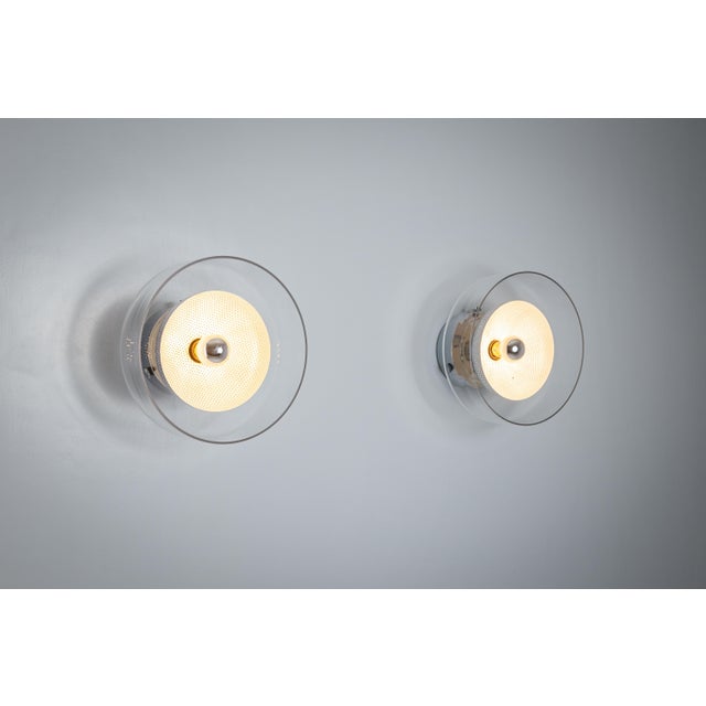 Crystal Wall or Ceiling Lamps by Anders Pehrson for Ateljé Lyktan, 1970s, Set of 2 For Sale - Image 6 of 18