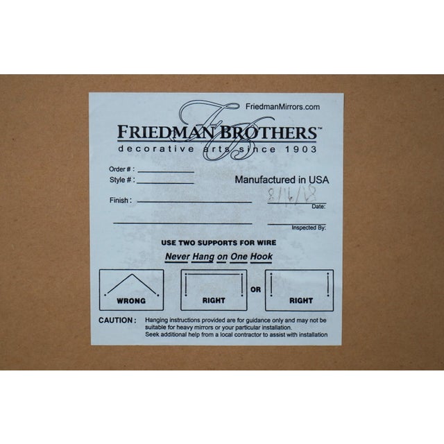 Friedman Brothers Model #7284 Silver Mirror For Sale - Image 9 of 9