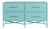 Verona Four-Drawer Dresser in Turquoise For Sale