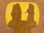 A modern aquatint etching print on Arches paper titled "Dos Figuras (Two Figures)" by Rufino Tamayo. Hand signed in pencil...