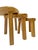 Triangular Oak Nesting Tables from Pierre Chapo, 1970s, Set of 3 For Sale - Image 6 of 12