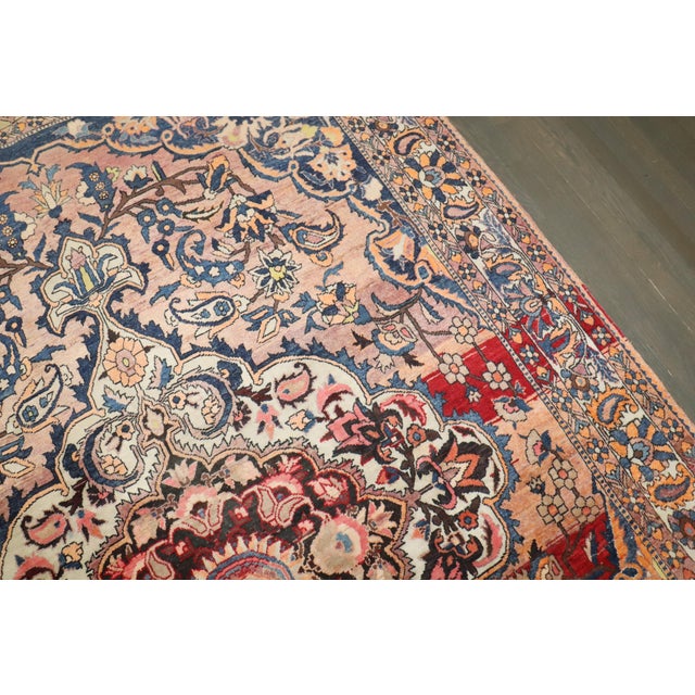Vintage Zabihi Collection Persian Bakhtiari Rug - 6'7" x 9'9" For Sale - Image 12 of 12