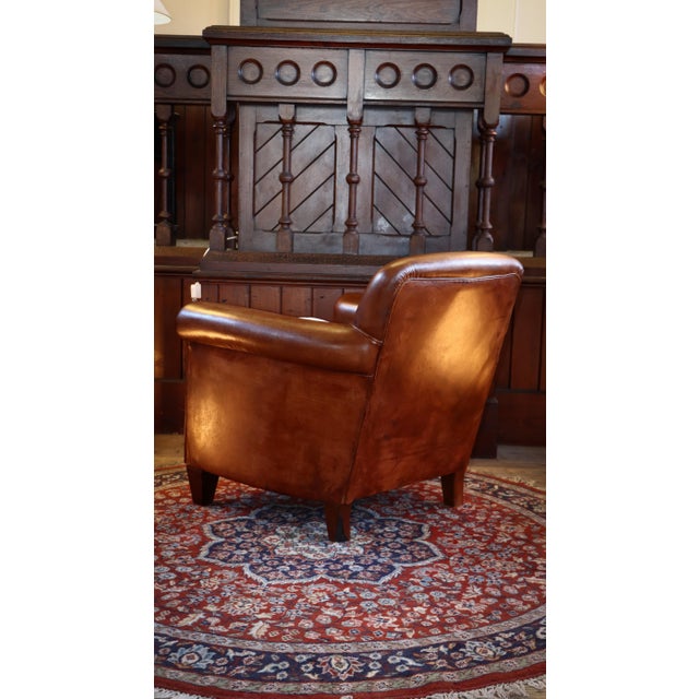 Burlington Library Club Fireside Armchair in Leather from Laura Ashley, 2010s For Sale - Image 14 of 18