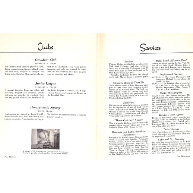 "Facts About the Waldorf-Astoria" 1950 For Sale - Image 13 of 13