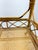 Wood Vintage Bamboo and Cane Two-Tier Bar Cart With Brass Casters For Sale - Image 7 of 13