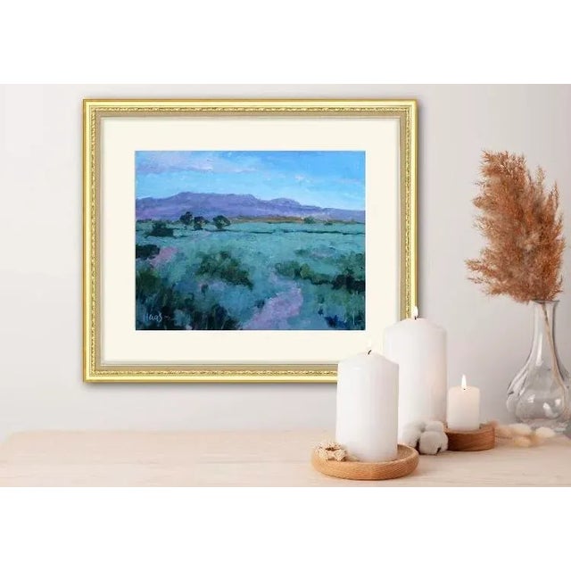 2020s Modern Impressionist Southwestern Desertscape Oil Painting by L Haas For Sale - Image 5 of 7