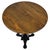 Vintage 20th Century Cast Iron Side Table with Oak Top For Sale - Image 4 of 5