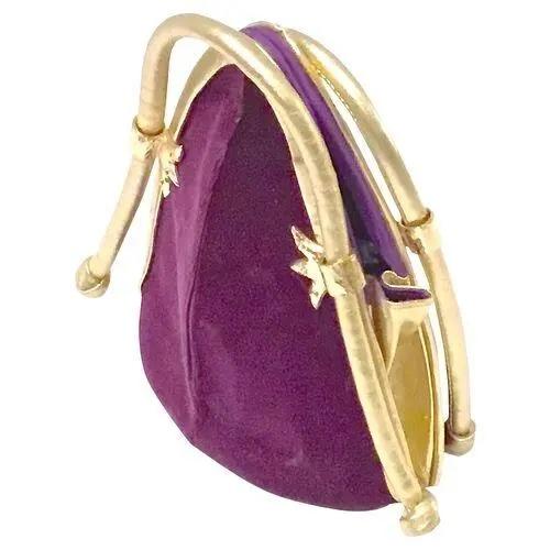 Mid-Century Modern Vintage Christian Lacroix Abstract Space Age Style Handbag For Sale - Image 3 of 4