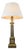 Antique Neoclassical Louis XVI Style Bronze Column Table Lamp with Gilt Accents, Europe, 19th Century For Sale