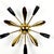 This beautiful, five-armed ceiling lamp is an absolute design classic of the mid-century era. It captivates with its...