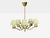 Mid-Century Modern Danish Modern, Chandelier, Patinated Brass, Denmark, 1950s For Sale - Image 3 of 13