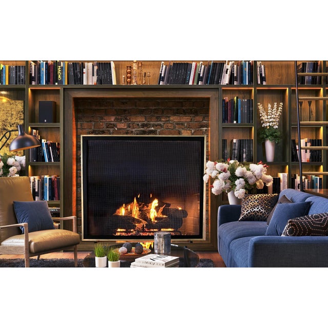 White Matte Bleeker Fireplace Screen Iron For Sale In Dallas - Image 6 of 10