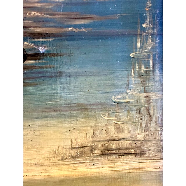 A Mid-Century Surreal Portrait by Chilean Artist Fabio Lemus For Sale - Image 4 of 12