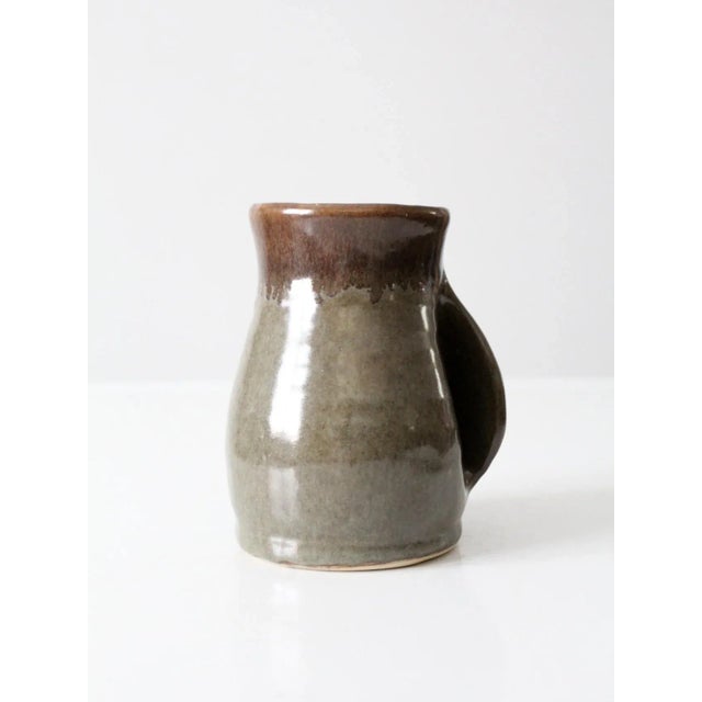 Late 20th Century Vintage Studio Pottery Mug For Sale - Image 5 of 9