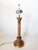 Vintage Alabaster Marble Column Table Lamp, Double Sockets For Sale - Image 9 of 12