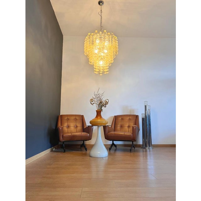 Murano Glass Tube 3-Tier Chandelier, 1990s For Sale - Image 9 of 18