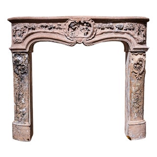 Baroque Fireplace Surround with Scenes from the Myth of Apollo and Daphne, Southwestern Germany, 18th Century For Sale