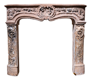 Baroque Fireplace Surround with Scenes from the Myth of Apollo and Daphne, Southwestern Germany, 18th Century