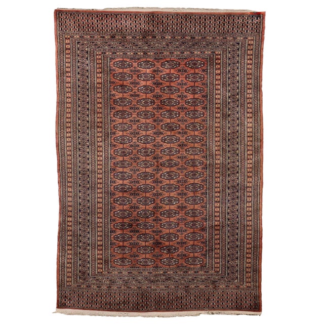 Bukhara Rug in Cotton & Wool Thin Knot For Sale