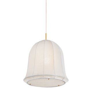 Mitzi Risa 14 in. 1 Light Pendant in Aged Brass Finish For Sale