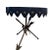 Neoclassical Antique Round Neoclassical Crossed Arrow Side Table For Sale - Image 3 of 5