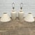 1980s Cream Plaster Banana Leaf Lamps - a Pair For Sale - Image 5 of 13