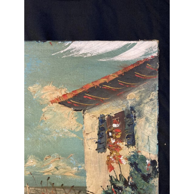 French School Artist, Mediterranean Marine Scene, 1950s, Oil on Canvas For Sale - Image 4 of 12