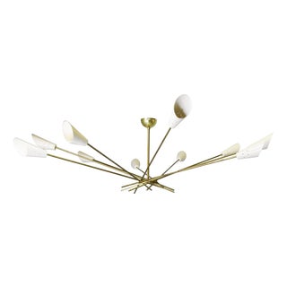 Shangai Chandelier in the style of Stilnovo, 1960s For Sale