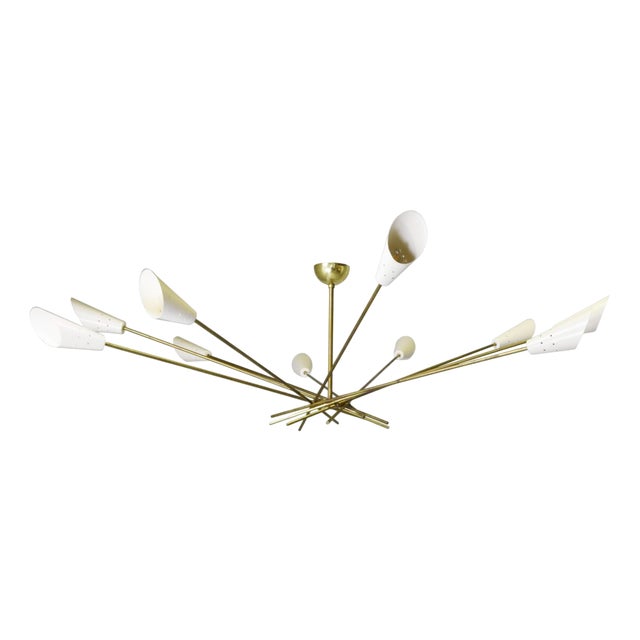 Shangai Chandelier in the style of Stilnovo, 1960s For Sale