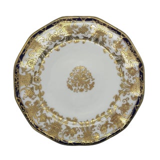 Antique Late 19th Century Nippon Heavily Gilt Dinner Plate For Sale