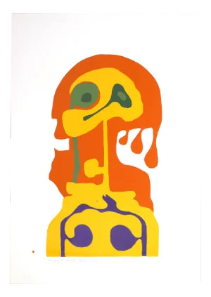 Axel Knipschild, Shape of Woman, Screen Print, 1969