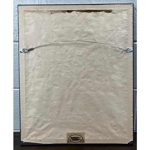 Vintage Framed Thai Temple Rubbing on Rice Paper Artwork For Sale - Image 13 of 16