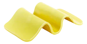 Small Yellow Wavy Plate by Laura Rubio Bañón