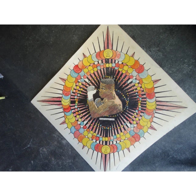 Figurative Original Modern Portrait Collage for Ten Goose Boxing Gym Featuring Michael Nunn, Circa 1990 For Sale - Image 3 of 7