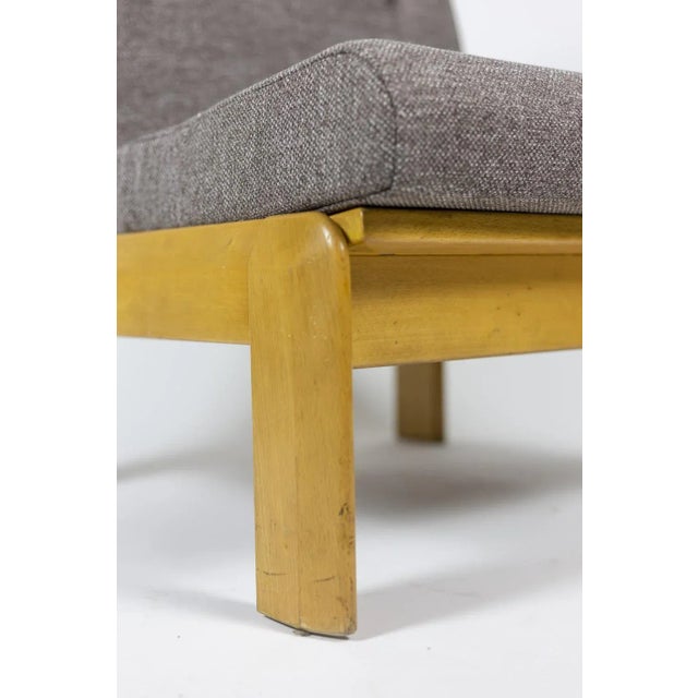 Beech & Fabric Armchairs, 1960s For Sale - Image 12 of 14