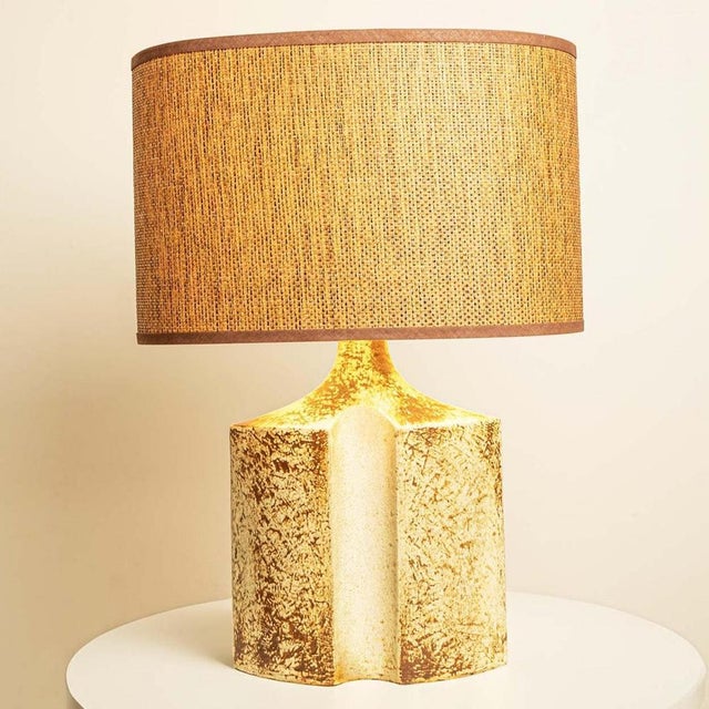 Large Ceramic Table Lamp attributed to Haico Nietzsche for Soholm, Denmark, 1960s For Sale - Image 9 of 15