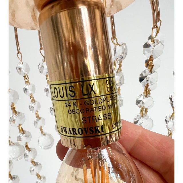 Italian Crystal Chandelier from Swarovski, 2000s For Sale - Image 15 of 16