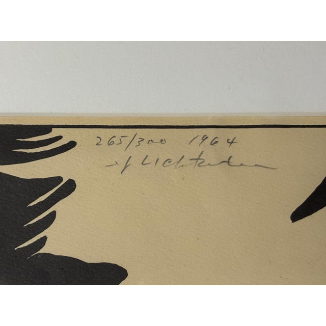 Paper After Roy Lichtenstein Hand & Foot Print, Framed For Sale - Image 7 of 8