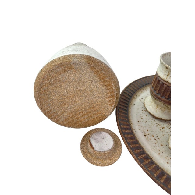 Mid 20th Century Mid-Century Studio Pottery Drink Set - 6 Pieces For Sale - Image 5 of 6