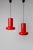 Orange Space Age Pendant Lamps from Lita, France, 1970s, Set of 2 For Sale - Image 8 of 8