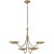 Keira Medium Chandelier in Hand-Rubbed Antique Brass Designer: Thomas O'Brien Canopy: 4.75" Round Mounting: Chain Shade...
