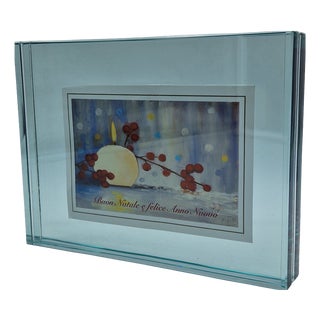 Photo Frame in Thick Cut Glass by Fontana Arte, 1960s For Sale