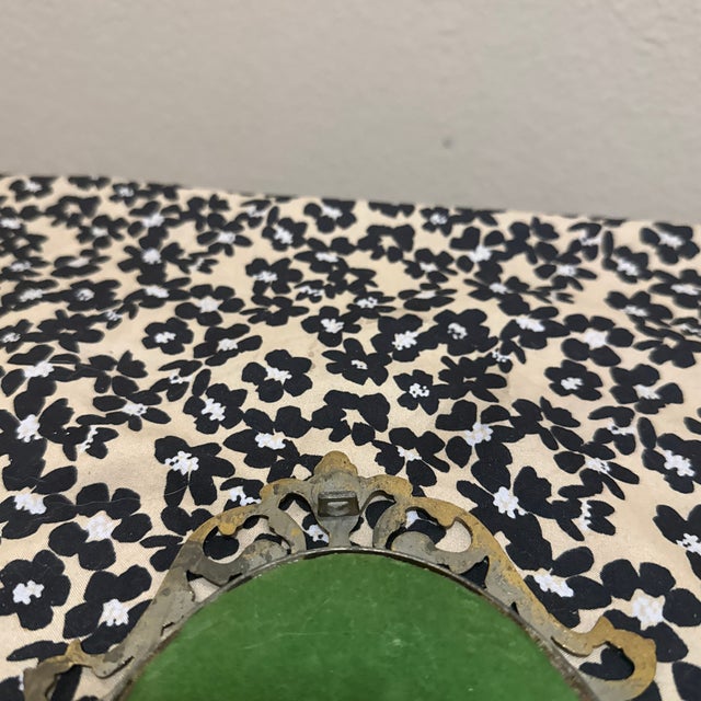 Ornate Italian Gilt Brass Oval Frame Featuring a Classic Portrait Print For Sale In New Orleans - Image 6 of 7