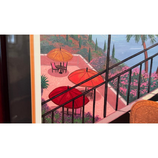 Glass François Ledan “Riviera Vista” Seriolithograph Signed Printer’s Proof For Sale - Image 7 of 14